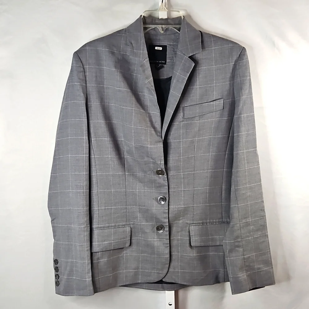 Marissa Webb Madison Boyfriend Blazer Classic Gray Size XS